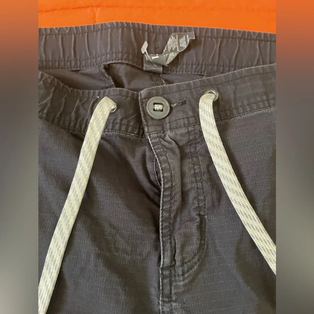 Vuori Joggers Womens XL Blue Ripstop Climber Pants Stretch Drawstring - Picture 6 of 8